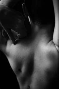 Photographie en noir et blanc exposée à Rennes